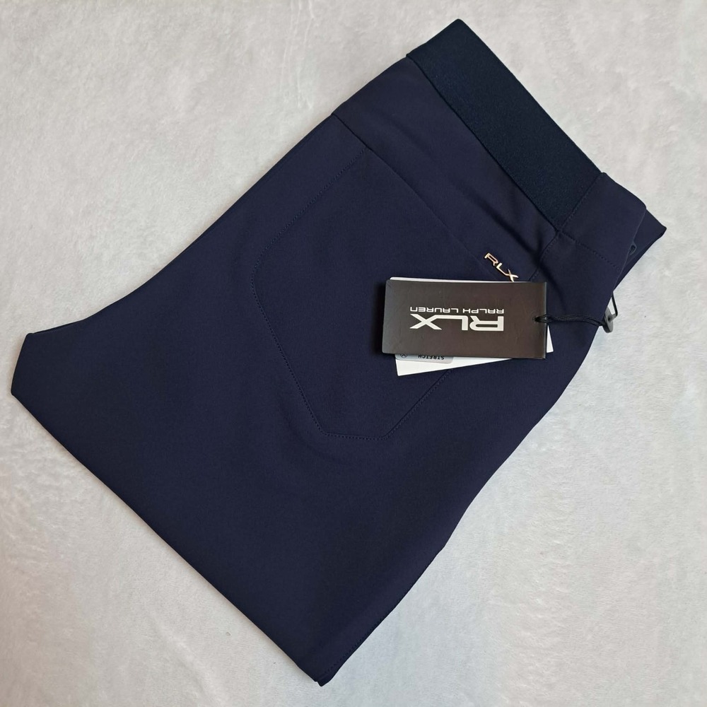 RLX Ralph Lauren Womens Size 4 Golf Core Pants Navy Blue Stretch Slim NWT